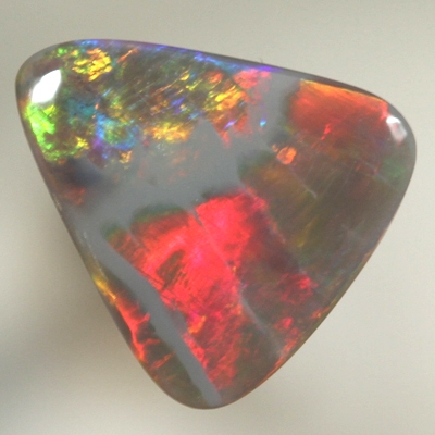 SOLID SEMI BLACK OPAL Bright rich fire, unique pattern RARE!
